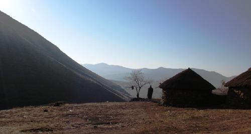 Village in Mokhotlong, Lesotho