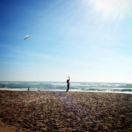 girl and kite