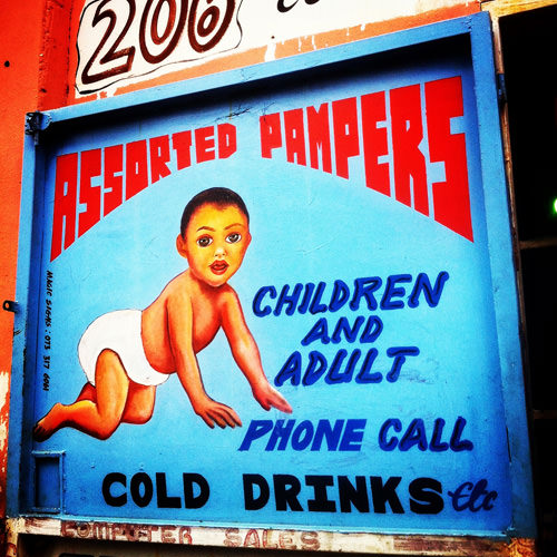 pampers sign
