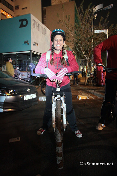 Heather ready to ride