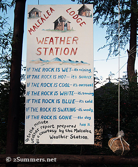 Malealea sign