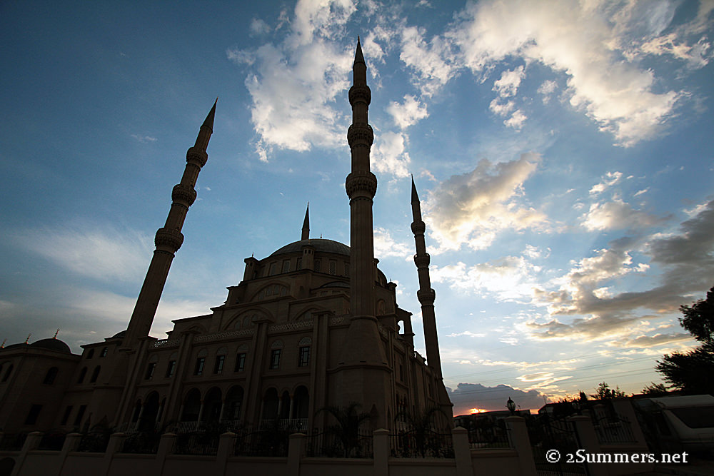 Mosque sunset