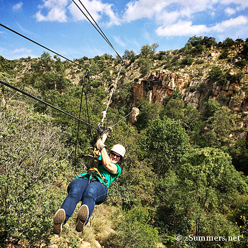 Jen ziplining