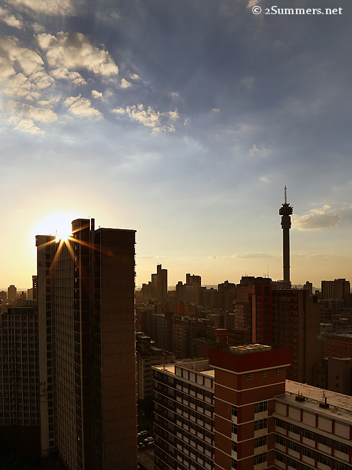 Jozi view - Starburst sunset