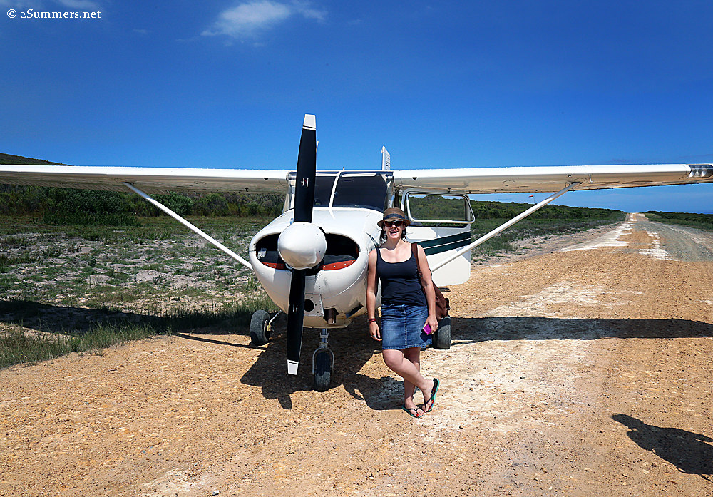 Heather and plane