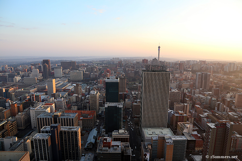 Hillbrow Tower after sunrise