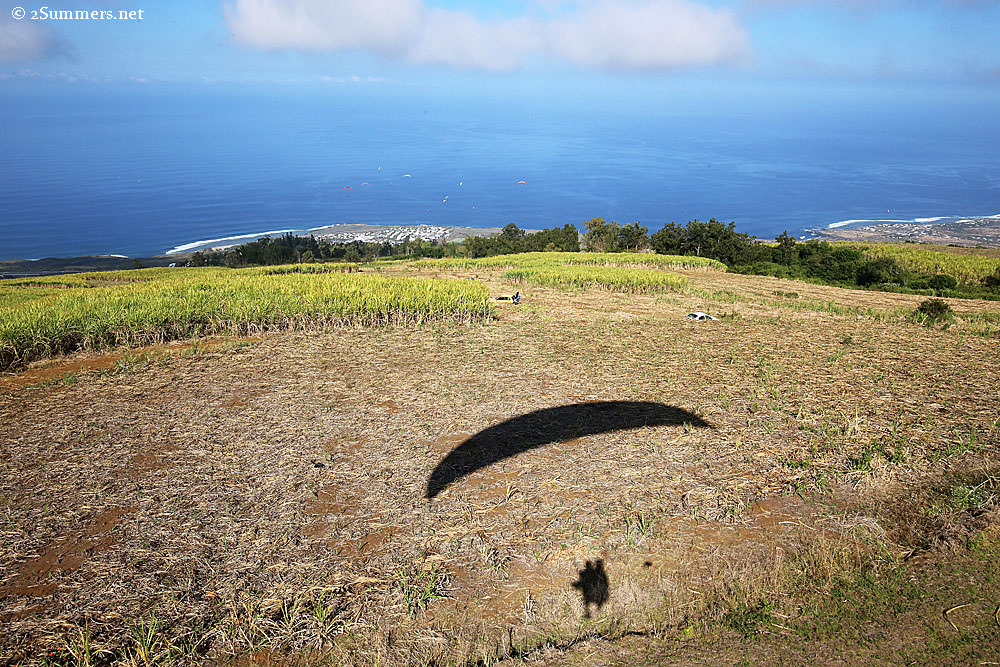Paragliding-shadow