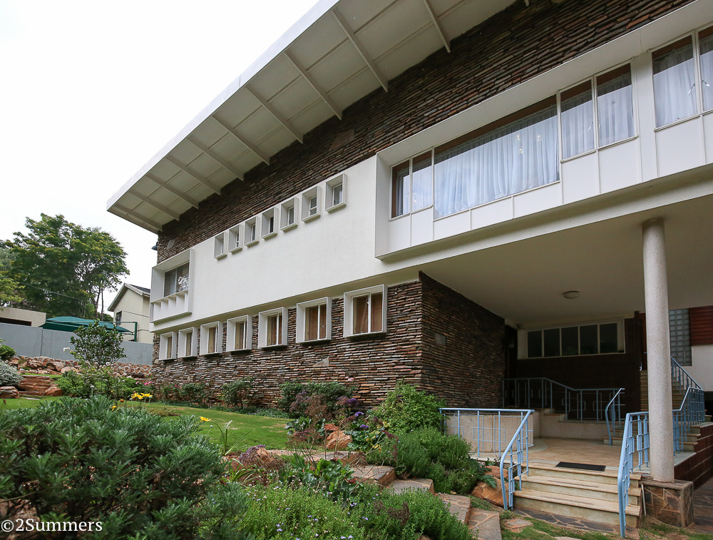 Outside the L. Ron Hubbard House, Johannesburg