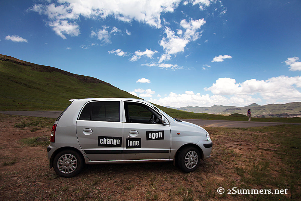 Henrike and Heather’s car at Golden Gate National Park
