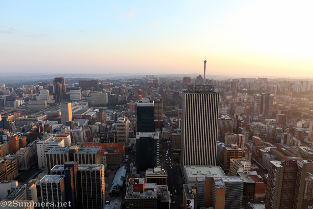 Joburg skyline from the roof of the Carlton Centre