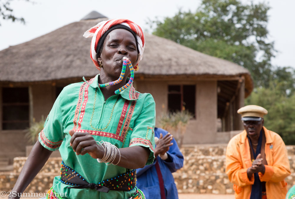 Makuleke woman with whistle