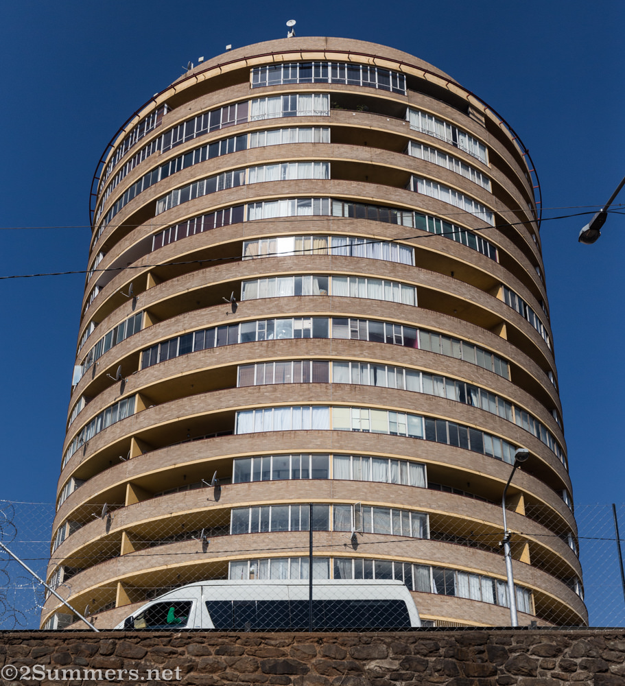 Below the Imbali building in Berea