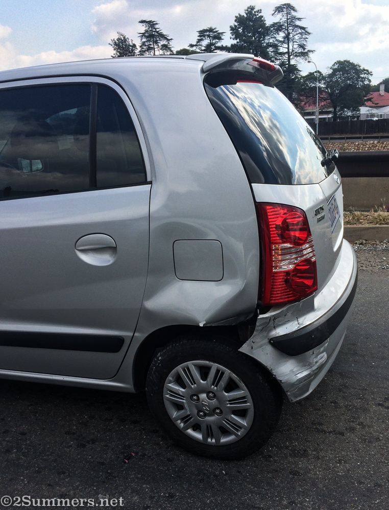 Hyundai Atos after car accident