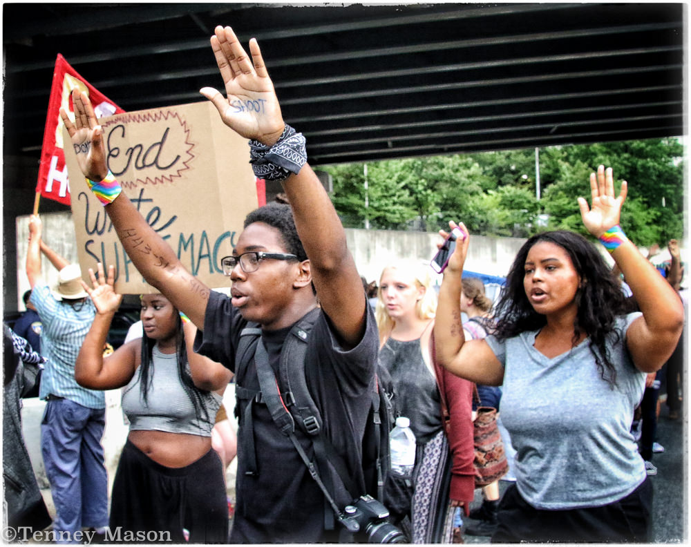 “Hands up, don’t shoot”