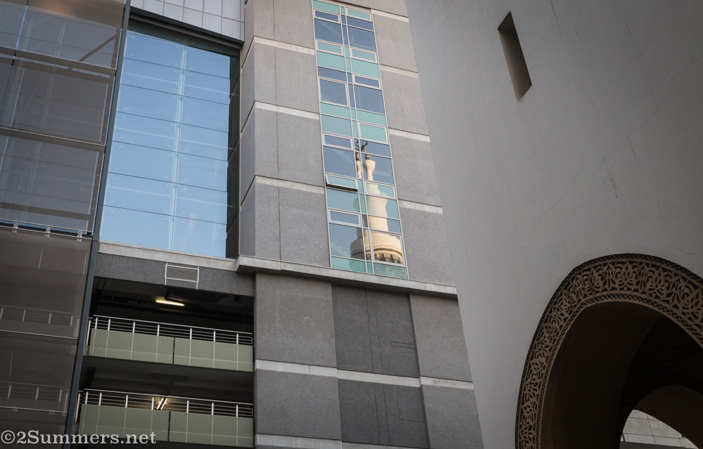 Kerk Street Mosque minaret reflection