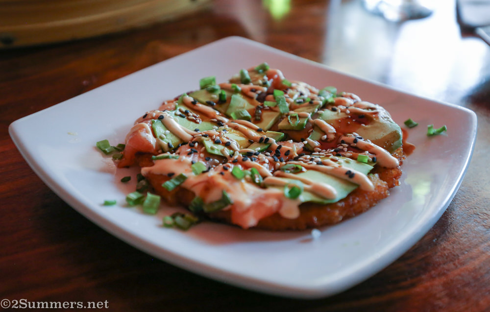 Sushi pizza from Hashi