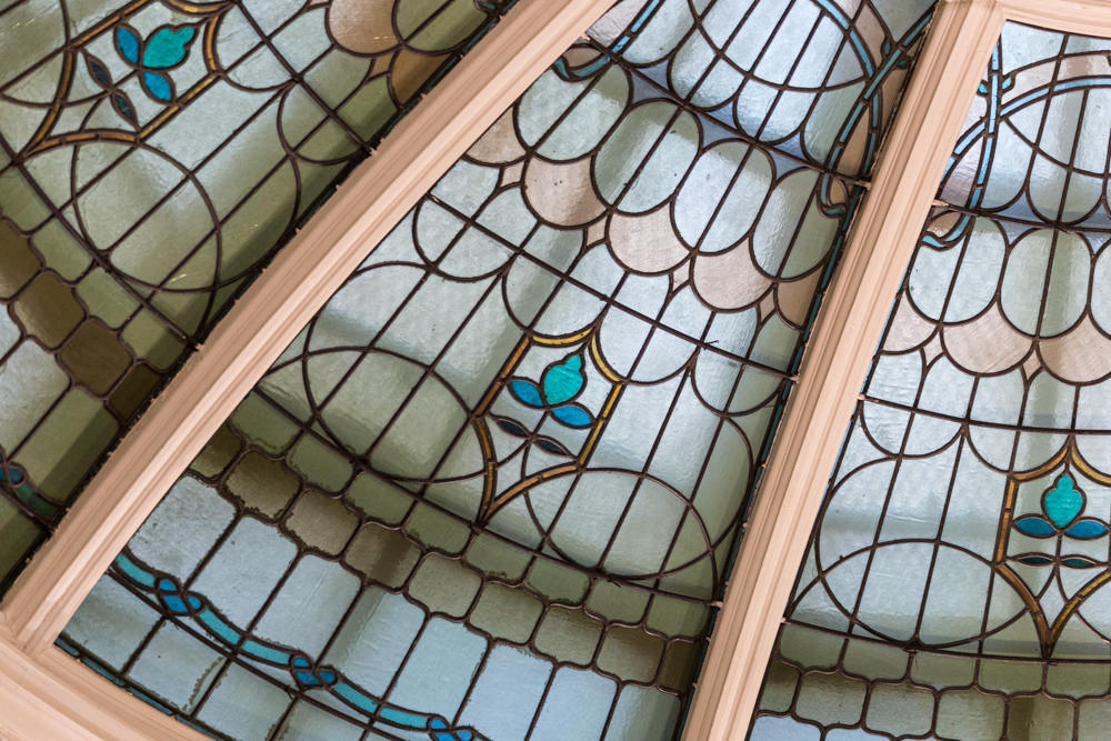 Capital Cafe stained glass