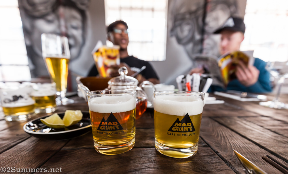 Beer tasters at Mad Giant