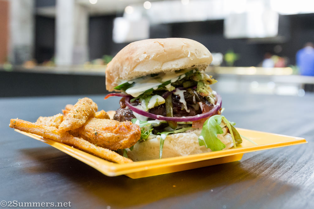 Burger from Good to Go at City Central