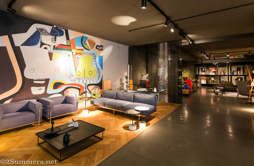 Interior design shop inside Trumpet Building at the Keyes Art Mile