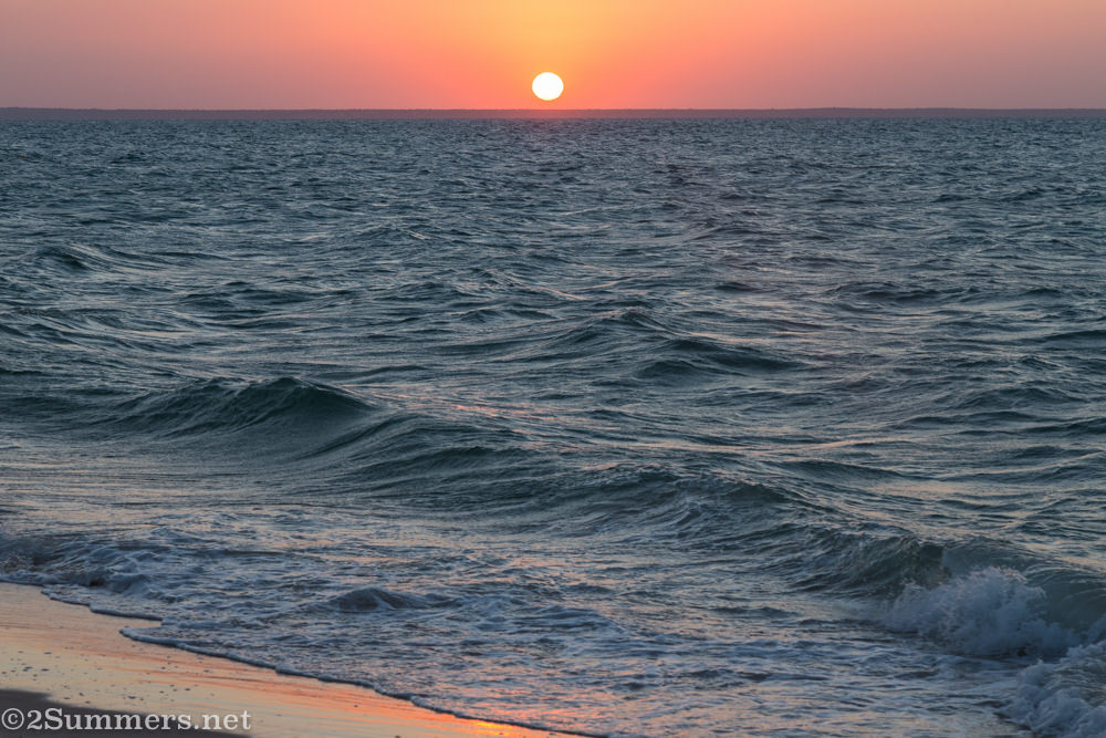 Sunset and water on Benguerra