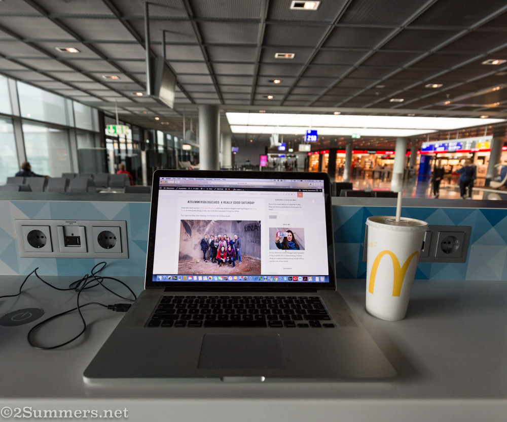 Blogging at Frankfurt Airport