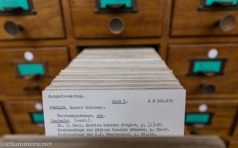 Card catalogue