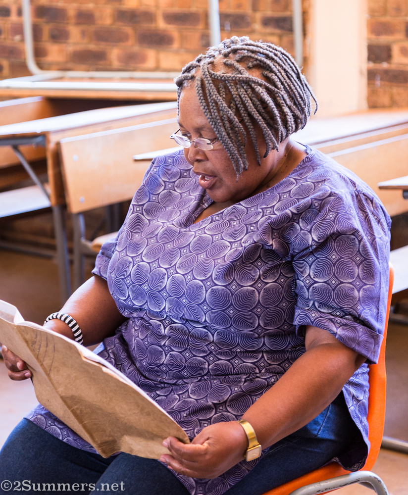 Paulina reads her piece