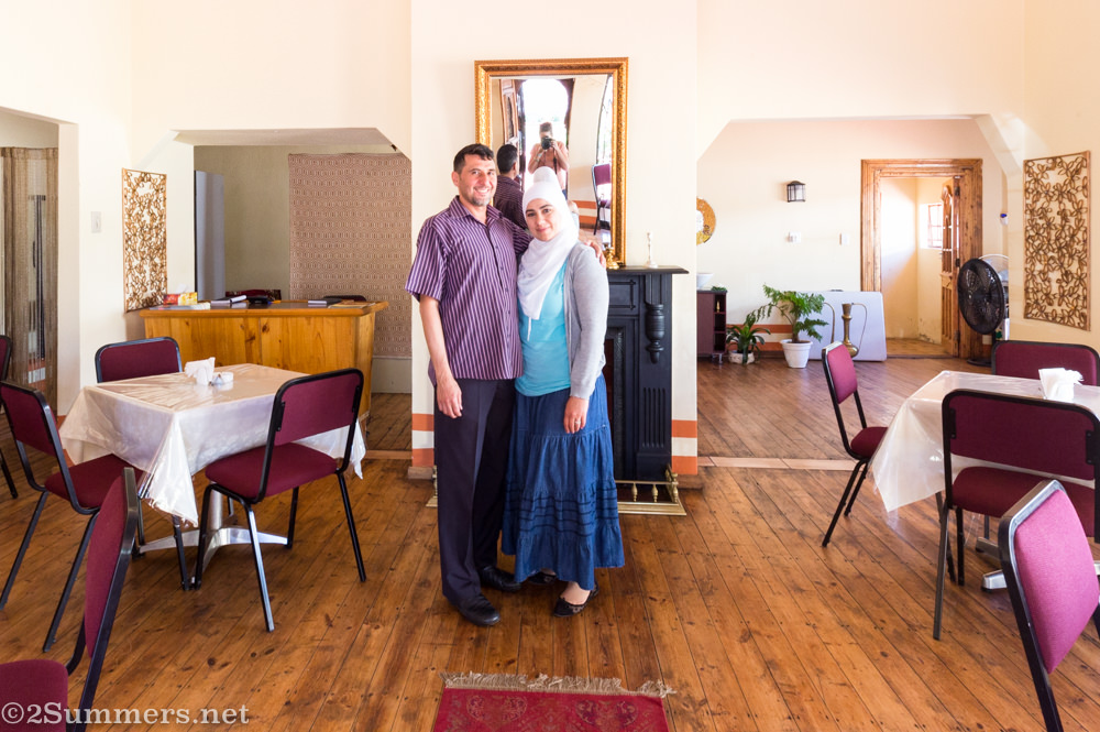 Safaa and Yasir, Syrian refugees and the owners of Jasmine Syrian Cuisine in Benoni