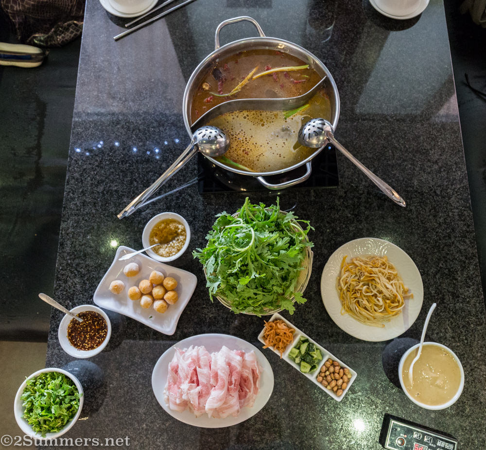 Little Sheep hot pot ingredients