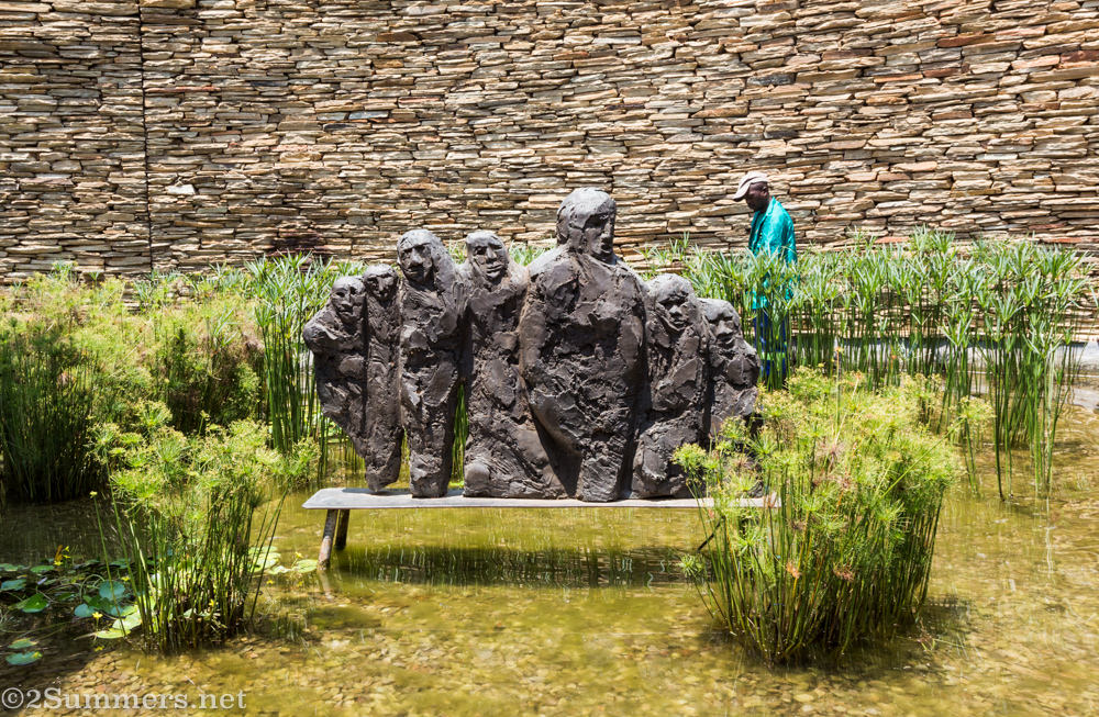 Water feature at Freedom Park