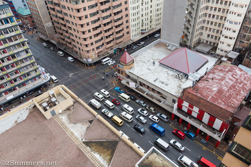 View of street from Ansteys 13th floor