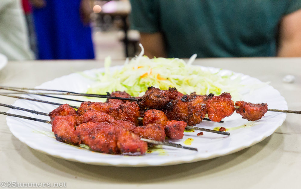 Fatty beef skewers from Diamond Plaza