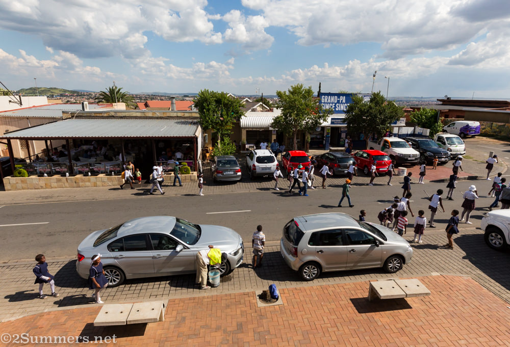 View of Vilakazi Street from Kofi Afrika