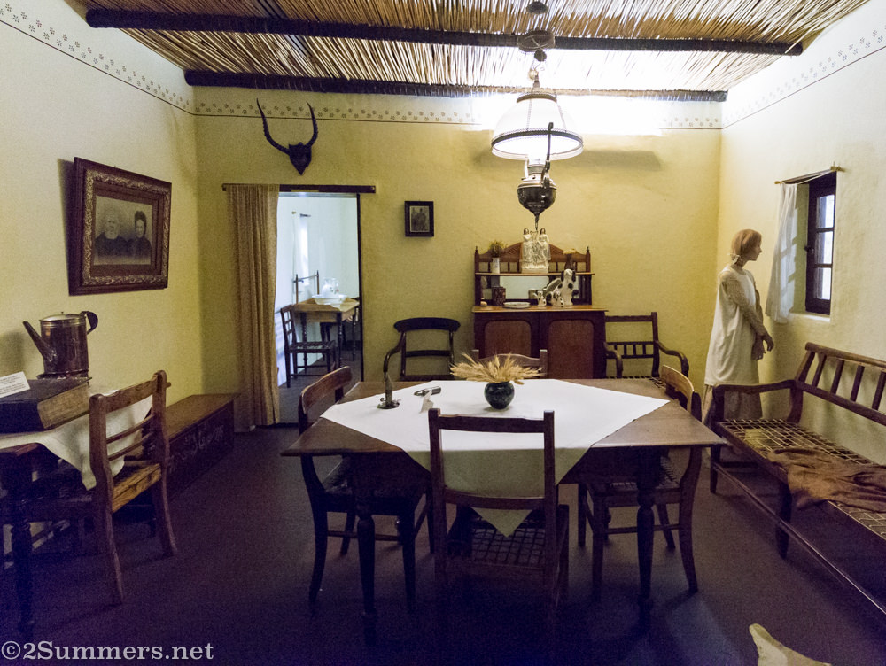 Inside Voortrekker house
