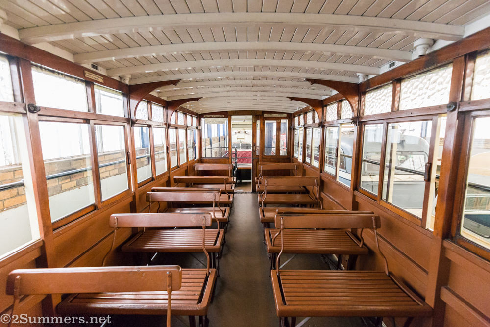 Top floor of tram