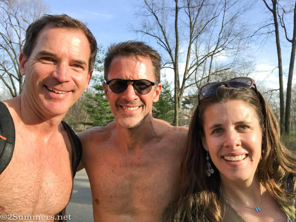 James, Ted and Heather in Central Park