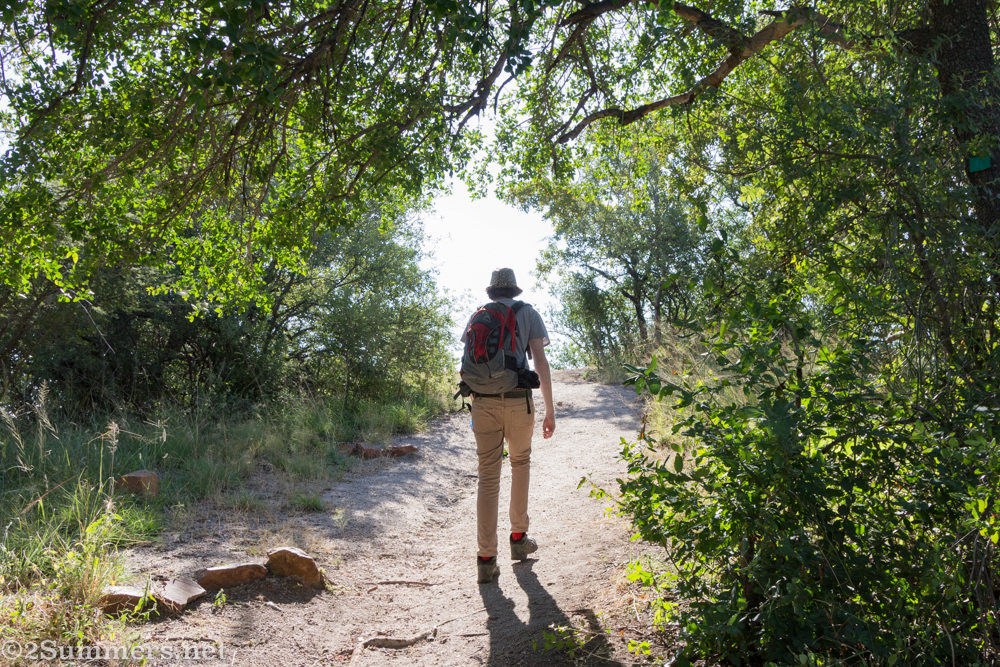 Ray walking toward Tswaing Crater
