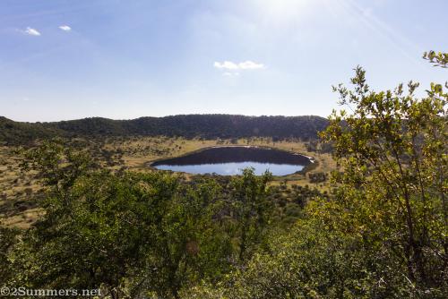 Tswaing Crater and lake