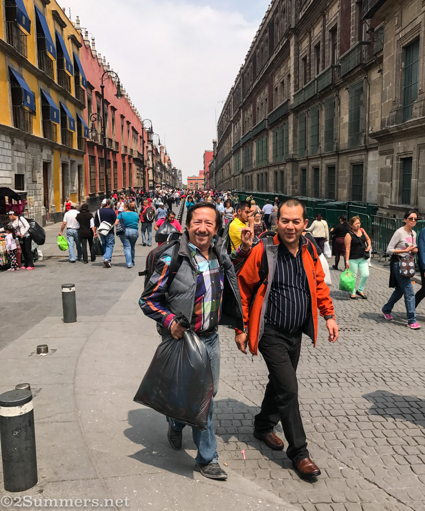 Men walking in Mexico City