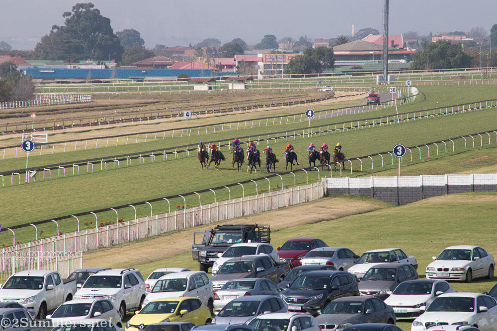 View of the races from the Furious Room
