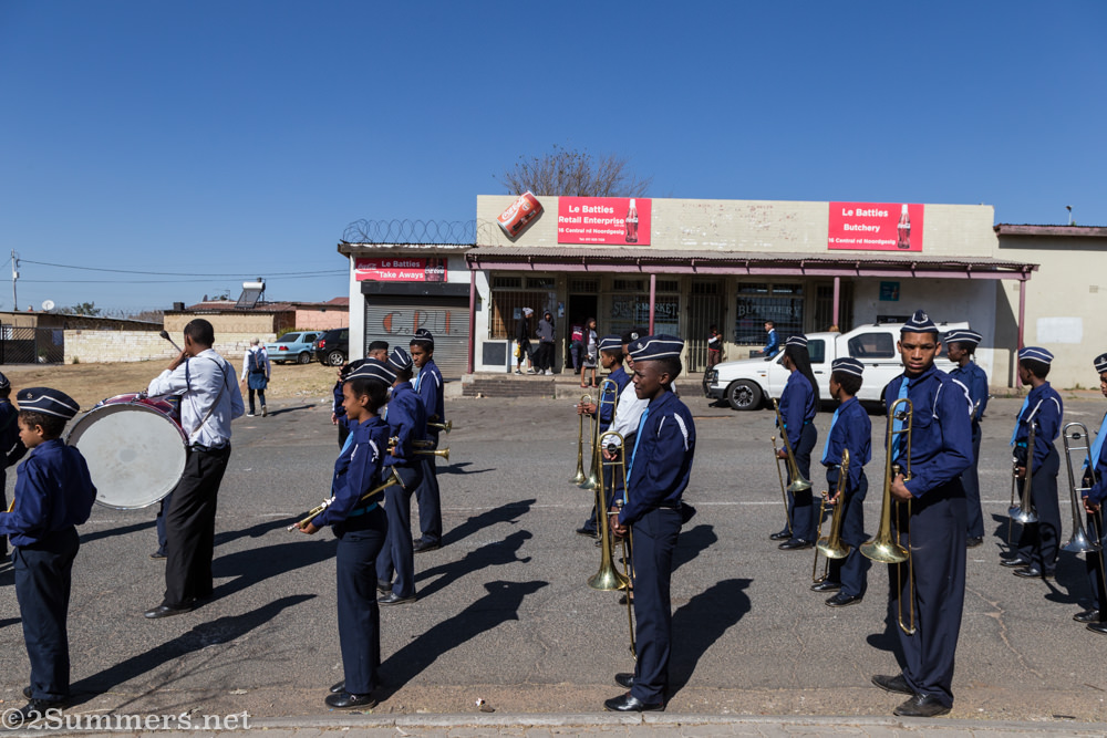 Noodgesis Brass Band ready to perform