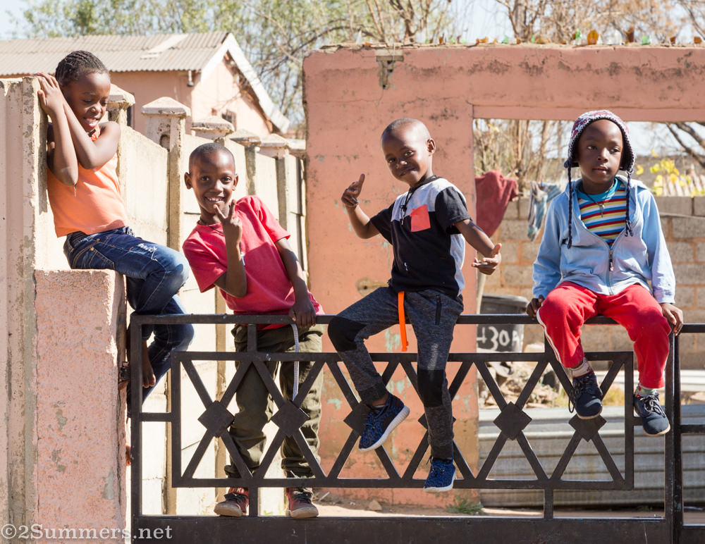 Kids in Noordgesig during the #Joziwalks event