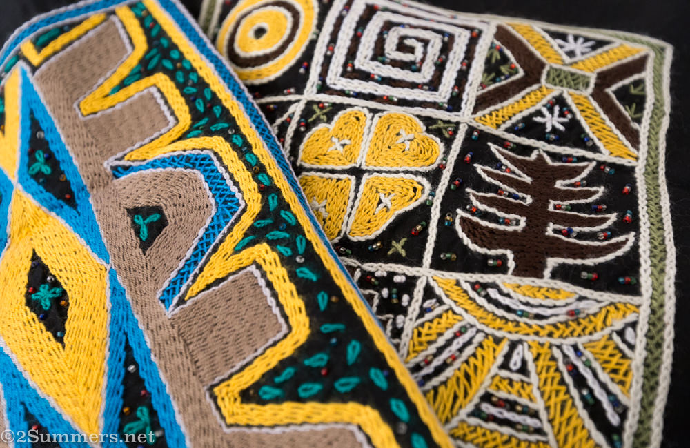 Examples of Ndebele embroidery