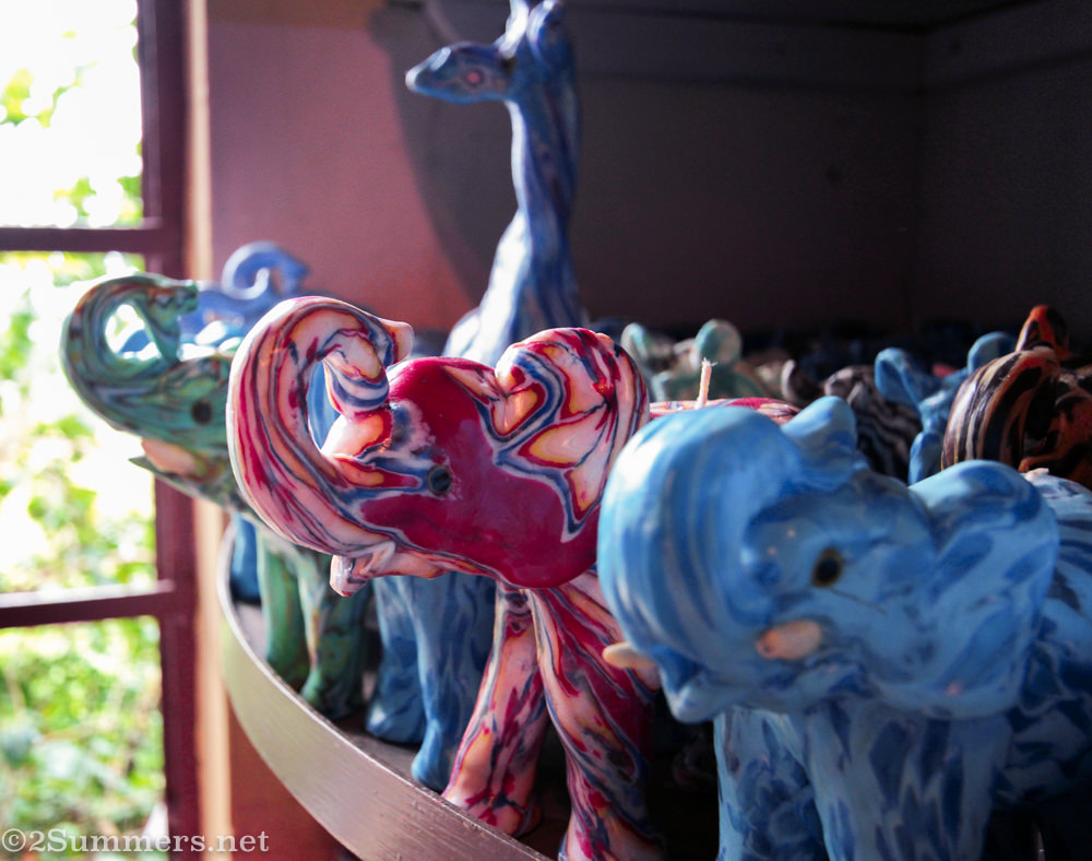 Elephant candles from Swazi Candles