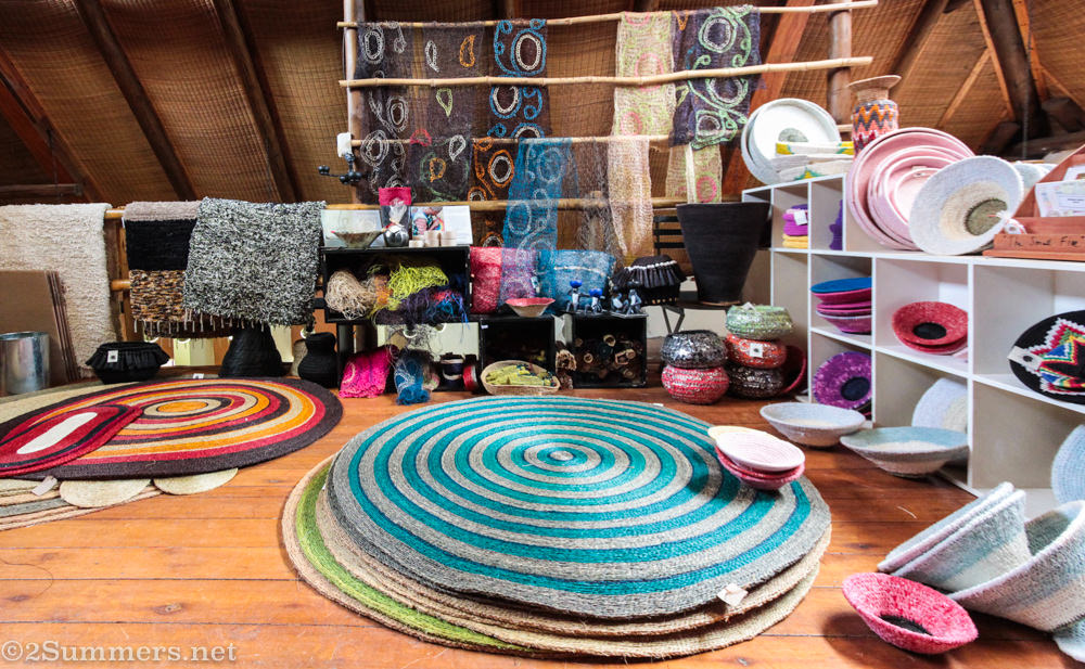 Woven rugs and crafts at Gone Rural in Swaziland