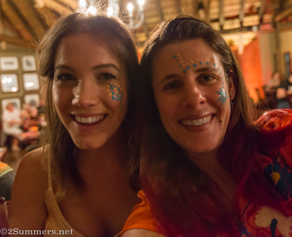 Face-painting with Lucy