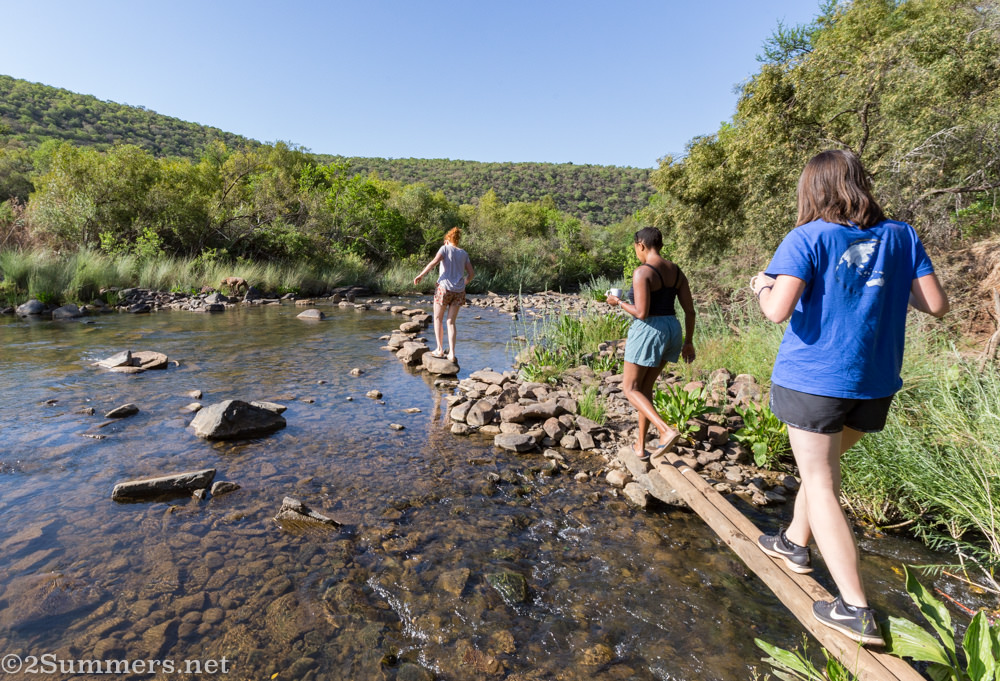 Crossing the river