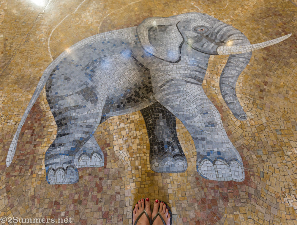 Mosaic floor in the Palace of the Lost City