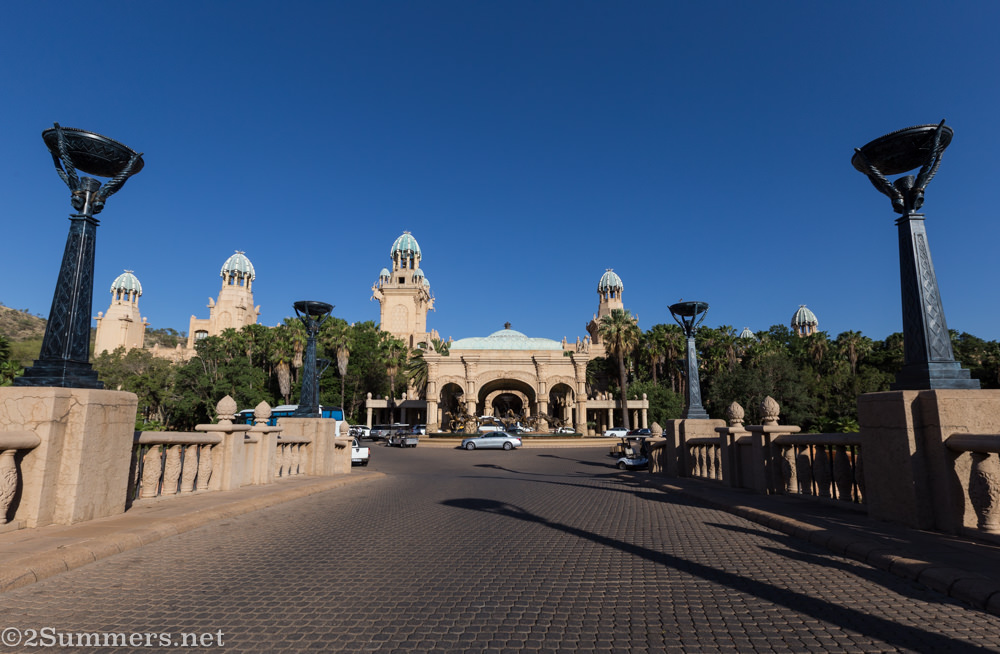 Outside the Palace of the Lost City at Sun City